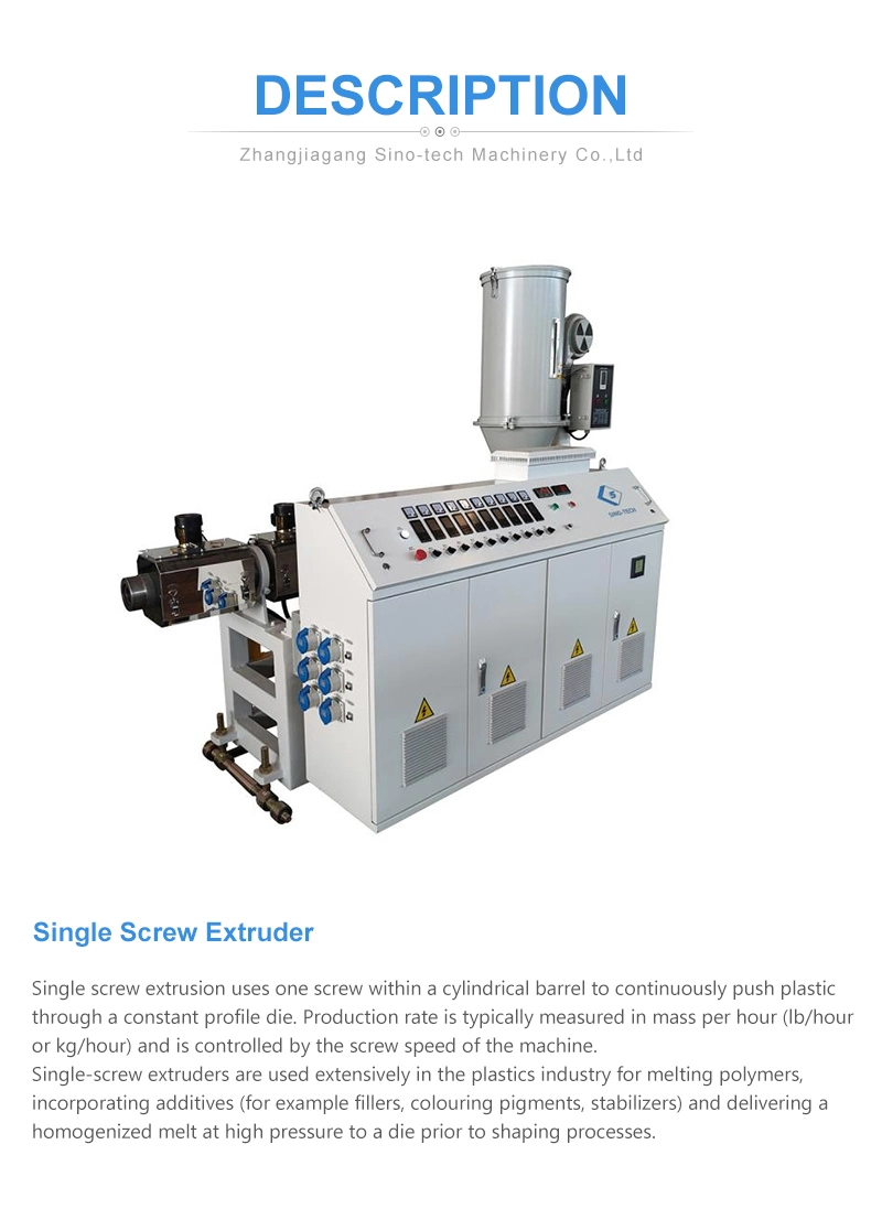 Single and Double Twin Screw Plastic Extruder for PVC/PP/HDPE/LDPE Pipes/Profiles/Granules/Pellets/Sheets Making