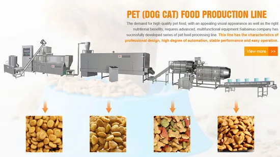 Automatic Pet Food Machine Cat Dog Food Making Machine Pet Food Extruder