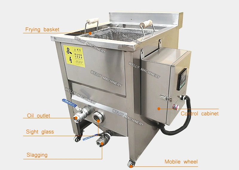 Batch Fryer Machine Gas Fryer with Temperature Control Gas Deep Fryer Commercial