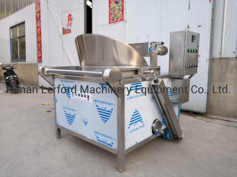 Gas and Electric Automatic Snack Pellet Frying Machine Conveyor Belt Continuous Fryer