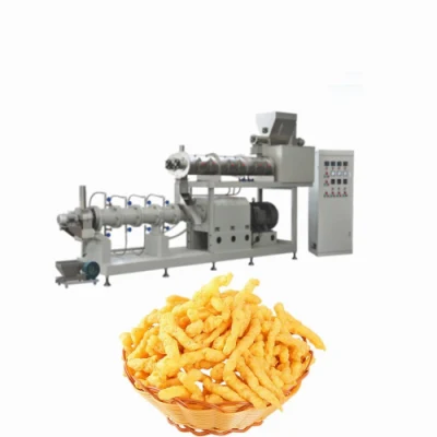 Freír automáticamente la cadena de producción de bocadillos 6/Fry Snacks Pellet Fried Snack Chips que hace la máquina