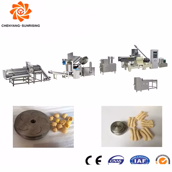 La más nueva línea de procesamiento de pasta frita de bocadillos de harina de 80-120 kg/H