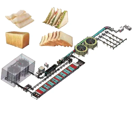 Máquina para hacer pan Panadería Línea de producción de procesamiento de bocadillos comerciales para baguette