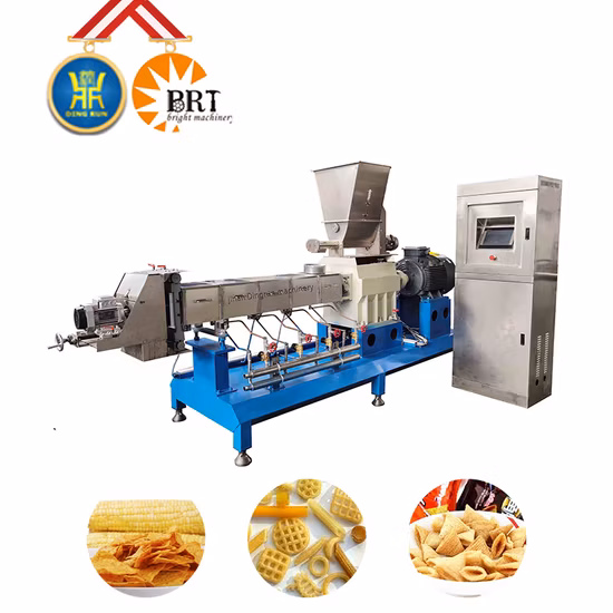 Línea de procesamiento de chips de mandioca que infla bocadillos crujientes fritos de alimentos eficientes
